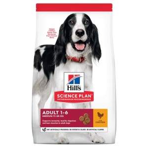 Hill's Science Plan Canine Adult Medium Breeder bag Chicken sausā barība vidējo šķirņu suņiem, 14 kg Hill's - 1