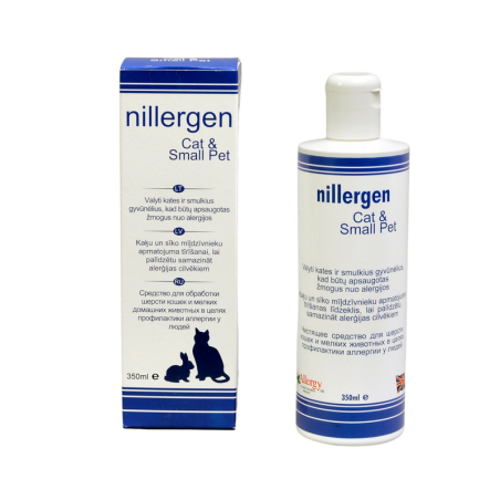 Nillergen anti -alerģiskais rīks Mazs mājdzīvnieks (Cats et al. Mājdzīvnieki), 350 ml BIO-LIFE INTERNATIONAL LTD.UK - 1
