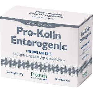 Protexin Pro-Kolin Enterogenic, papildas virškinamajam traktui, šunims ir katėms, 30 pakelių