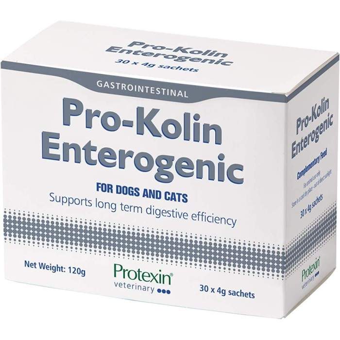 Protexin Pro-Kolin Enterogenic, papildas virškinamajam traktui, šunims ir katėms, 30 pakelių PROBIOTICS INTERNATIONAL LTD - 1