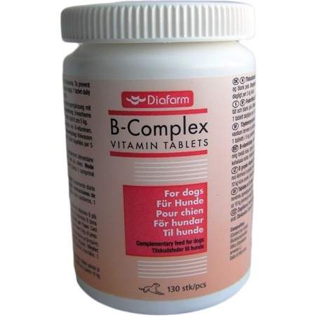 B-kompleksa suņa vitamīni, 130tab. DIAFARM A/S - 1