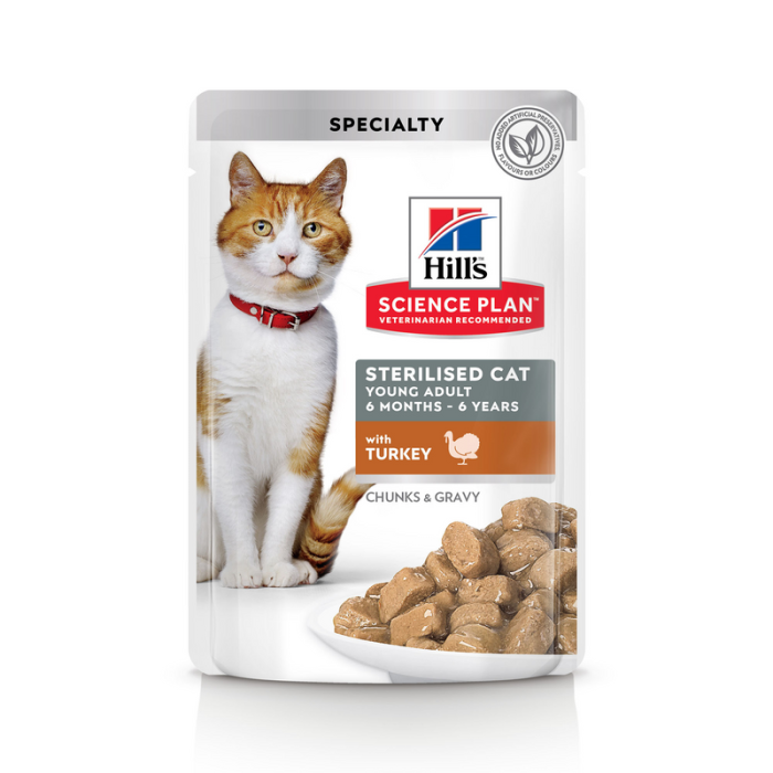 Hill's Science Plan Sterilised Cat Adult Turkey drėgnas maistas sterilizuotoms katėms, 85 g Hill's - 1