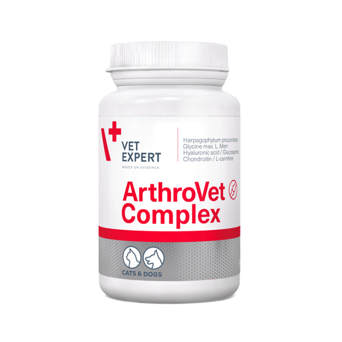 Arthrovet Ha Complex добавки для собак мелких пород и кошек с заболеваниями суставов и хрящей, 90 таблеток VETEXPERT - 1