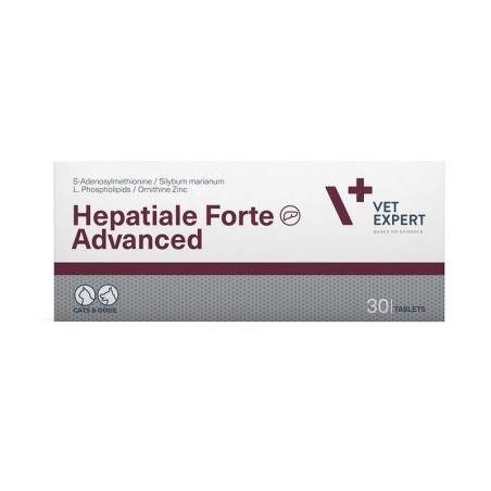 Vetexpert Hepatiale Forte Advanced uztura bagātinātāji kaķiem un suņiem ar aknu darbības traucējumiem, 30 tabletes VETEXPERT - 1