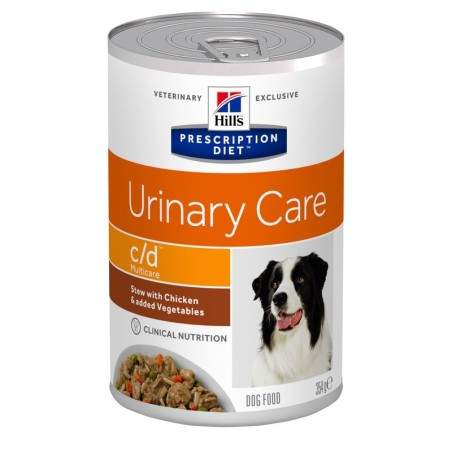 Hill's Prescription Diet Urinary Care c/d Multicare Chicken and Vegetable Stew mitrā barība suņiem, urīnceļu sistēmas problēmas,