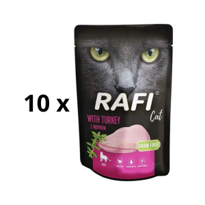 Rafi Pate wet food for cats with turkey, 10x100 g RAFI - 1
