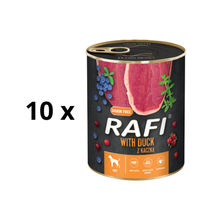 Rafi Pate wet food for dogs with duck, blueberries and cranberries, 10x400 g RAFI - 1