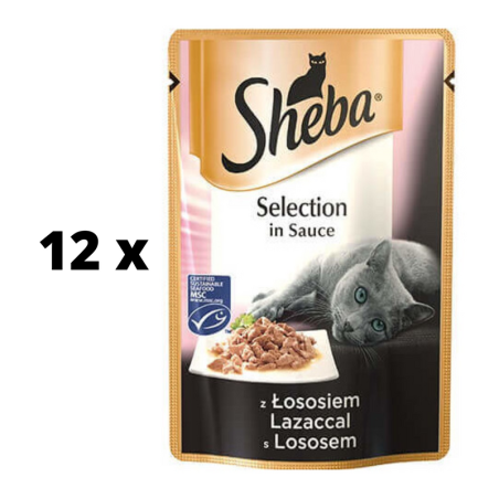 Еда для кошек "Sheba", с лососем, сумки, 85 g SHEBA - 1