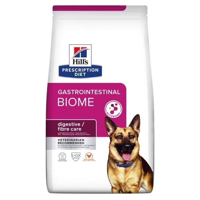 Hills Prescription Diet Gastrointestinal Biome Digestive and Fibre Care сухой корм для собак для здорового кишечника, 4 кг