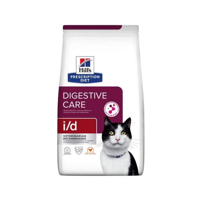 Hills Prescription Diet Digestive Care i/d Chicken сухой корм для кошек с заболеваниями желудочно-кишечного тракта, 8 кг