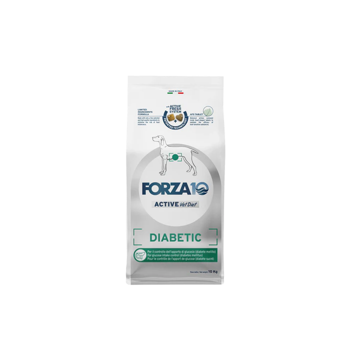 Forza 10 Diabetic Active VetDiet dry food for dogs with diabetes, 10 kg