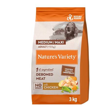 Nature's Variety Med/Max Adult Chicken беззерновой, влажный корм для собак, 3 кг