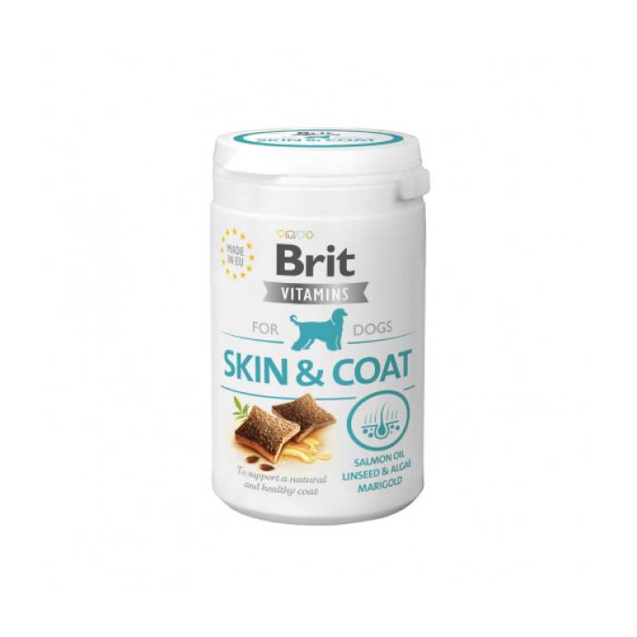 Brit Vitamins Skin&Coat добавка для ухода за шерстью и кожей собак для собак, 150 г