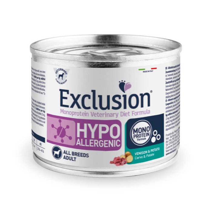 Exclusion Hypo консервы для собак с олениной и картофелем, 200 г