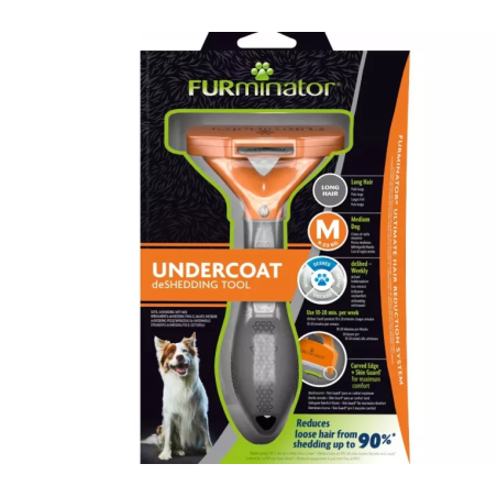 FURminator deShedding M ķemme garspalvainiem suņiem