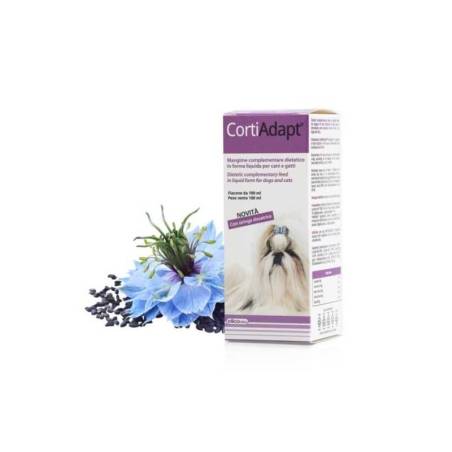 Dogoteka CortiAdapt toidulisandid dermatoosiga koerte ja kasside naha talitluse toetamiseks, 100 ml