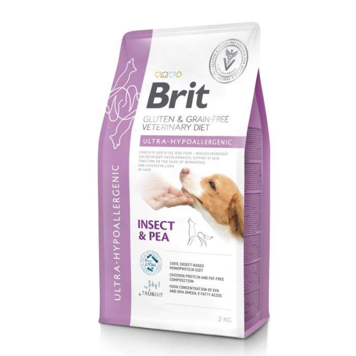 Brit GF Veterinary Diets Dog Ultra - Hypoallergenic сухой корм для собак с чувствительной пищеварительной системой, 2 кг