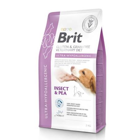 Brit GF Veterinary Diets Dog Ultra - Hypoallergenic сухой корм для собак с чувствительной пищеварительной системой, 2 кг