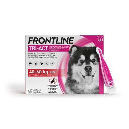 Frontline Tri-Act XL pretparazītu pilienu šķīdums 40-60 kg suņiem, 3 gab.