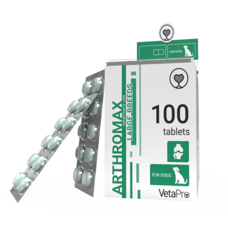 VetaPro Arthomax Large добавки для собак крупных пород, движение и мобильность, N100