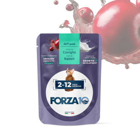 Forza 10 Kitten Pastēte kaķēniem 2-12 mēnešu vecumā, ar lasi, 80 g