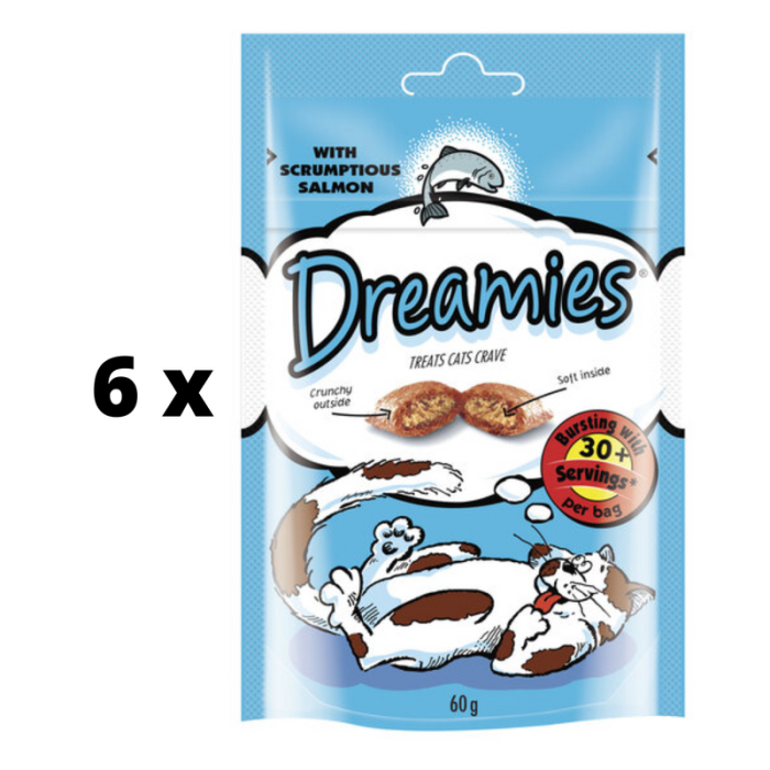Delicate cats with dreamies, with salmon, 60 g x 6 pcs. package DREAMIES - 1