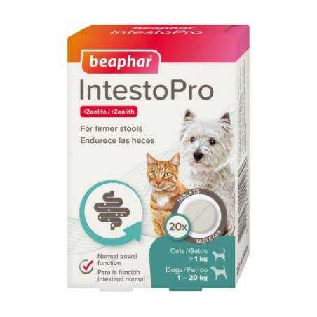 Vitaminized food supplement for dogs/cats - Beaphar INTESTOPRO TAB S 20 tablets