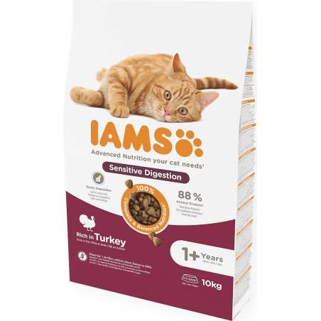 Сухой корм для кошек - IAMS CAT Advanced Nutrition Sensitive Digestion Turkey 10 kg