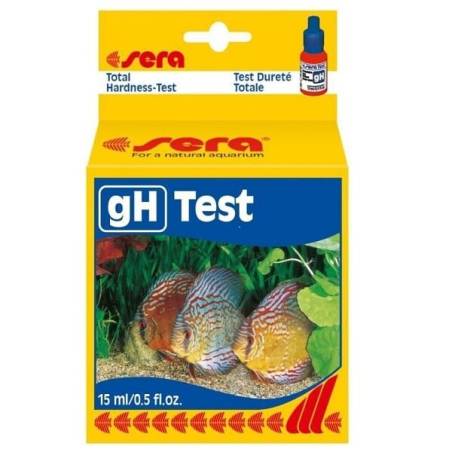 Test võimaldab teil kiiresti kontrollida akvaariumivee üldist karedust: Sera gH:test, 15 ml