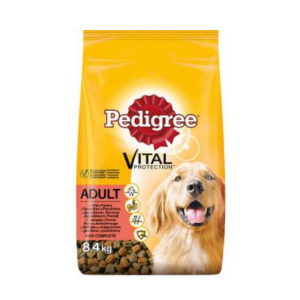 Dry dog ​​food Pedigree Adult, with beef and poultry, 8.4 kg x 1 pc. package PEDIGREE - 1