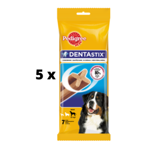 Papildomas šunų ėdalas PEDIGREE Dentastix, dideliems šunims, 270 g  x  5 vnt. pakuotė