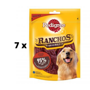 Šunų skanėstai PEDIGREE RANCHOS su jautiena, 70 g  x  7 vnt. pakuotė