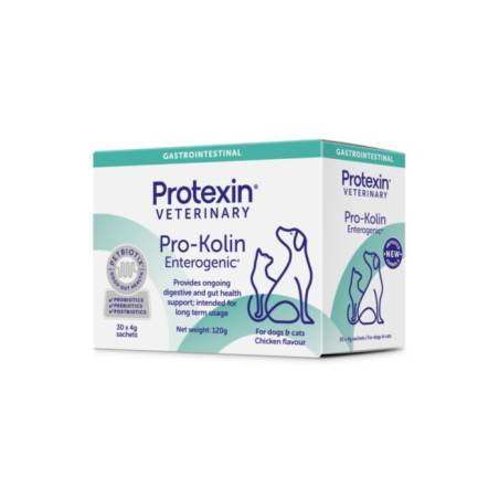 Protexin Pro - Kolin Enterogenic koirien ja kissojen ruoansulatuskanavan ravintolisä, 30 pakettia