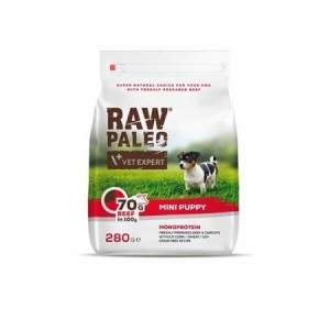 Raw Paleo sausas, begrūdis maistas mažų veislių šuniukams Puppy Mini su jautiena, 280 g Raw Paleo - 1