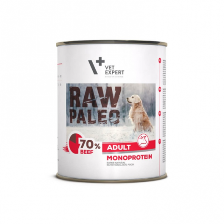 Raw Paleo konservai suaugusiems šunims su jautiena, begrūdis, 800g Raw Paleo - 1