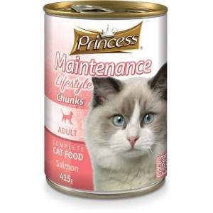 Pilnīgi mitra barība kaķu princeses dzīvesveidam ar lasi, 405 g, 2 iepakojumi PRINCESS - 1