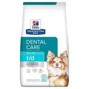Hill's Prescription Diet Dental Care t/d Mini maistas mažų veislių šunims mažinantis dantų apnašas, dėmes ir dantų akmenis, 3 kg