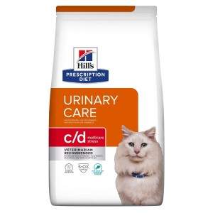 Hill's Prescription Diet Urinary Care c/d Multicare Stress Ocean Fish dry food for cats, to maintain healthy urinary tracts, 3 k