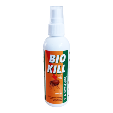 Bio Kill 2,5 mg/ml pretparazītu ādas aerosols dzīvniekiem, 150 ml  - 1