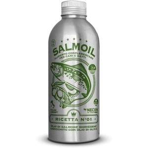 Salmoil Ricetta 1 lašišų aliejus odai, kailiui ir normaliai inkstų funkcijai palaikyti, 250 ml Necon Pet Food - 1
