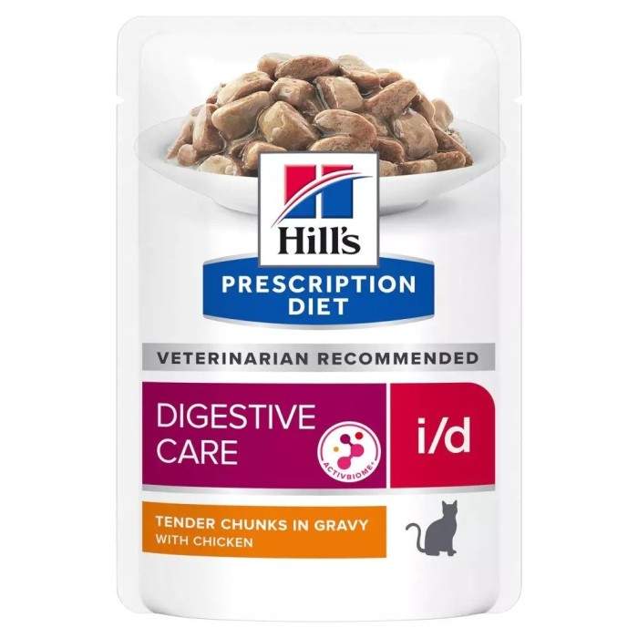 Hill's Prescription Diet Digestive Care i/d Chicken mitrā barība kaķiem ar gremošanas trakta slimībām, 85 g Hill's - 1