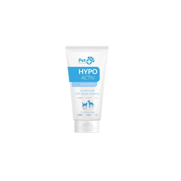 Vetfood HypoActiv Shampoo hipoalerģisks šampūns suņiem un kaķiem ar ļoti jutīgu, alerģisku ādu, 125 ml Vetfood - 1