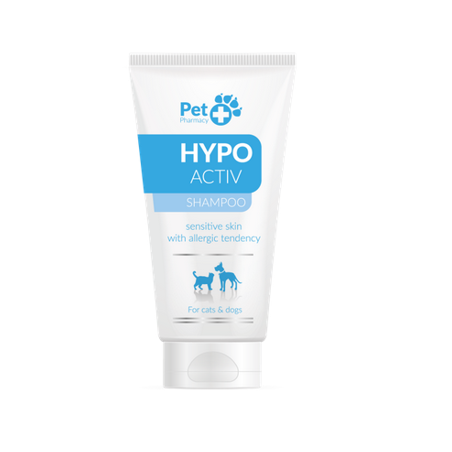 Vetfood HypoActiv Shampoo гипоаллергенный шампунь для собак и кошек с очень чувствительной, склонной к аллергии кожей, 125 мл Ve