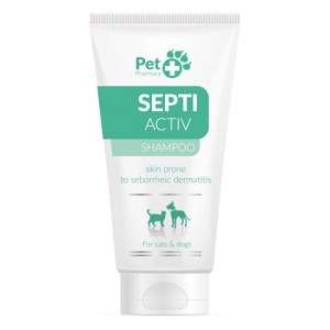 Vetfood SeptiActiv Shampoo šampoon koertele ja kassidele, seborroilise dermatiidiga ja rasusele nahale, 125 ml Vetfood - 1