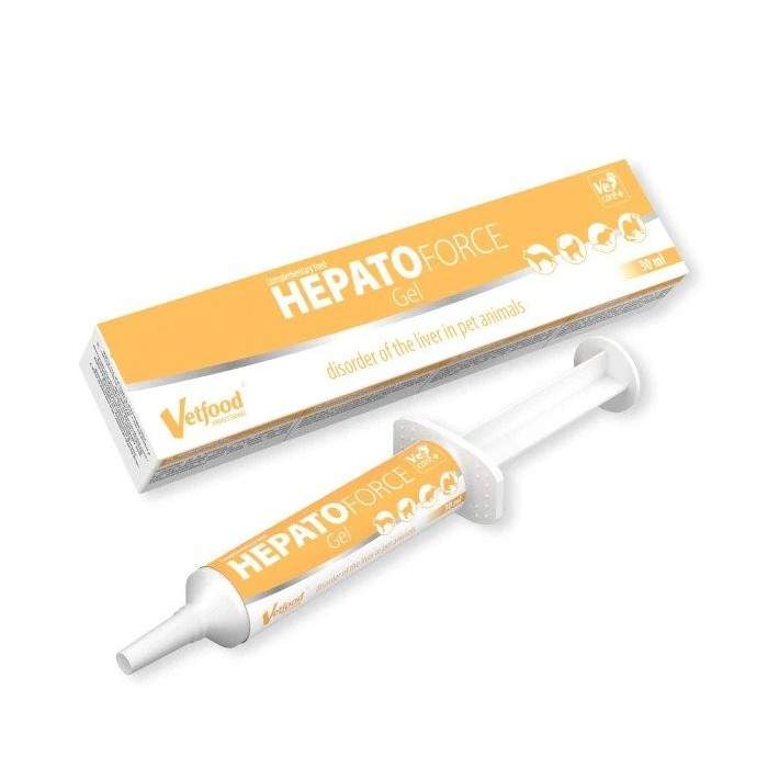 Vetfood Hepatoforce gel uztura bagātinātāji mājdzīvniekiem aknu mazspējas gadījumā, 30 ml Vetfood - 1