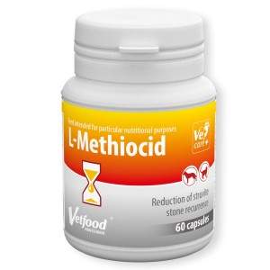 Vetfood L-Methiocid uztura bagātinātāji suņiem un kaķiem, lai uzturētu veselīgu urīnceļu, 60 kapsulas Vetfood - 1