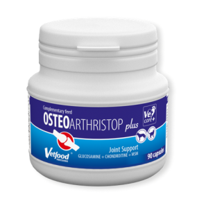Vetfood Osteoarthristop Plus toidulisandid liigesekõhre arendamiseks koertel ja kassidel, 90 kapslit Vetfood - 1