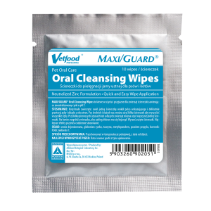 Vetfood MAXI/GUARD Oral Cleansing Wipes burnos valymo servetėlės,10 vnt. Vetfood - 1
