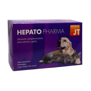 JT Pharma Hepato Pharma uztura bagātinātāji suņiem un kaķiem, palīdz uzturēt aknu darbību, 60 tabletes JT Pharma - 1