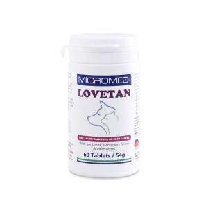 Micromed Vet Lovetan добавки для собак и кошек, регулирующие и стабилизирующие деятельность кишечника, 60 таблеток Micromed Vet 